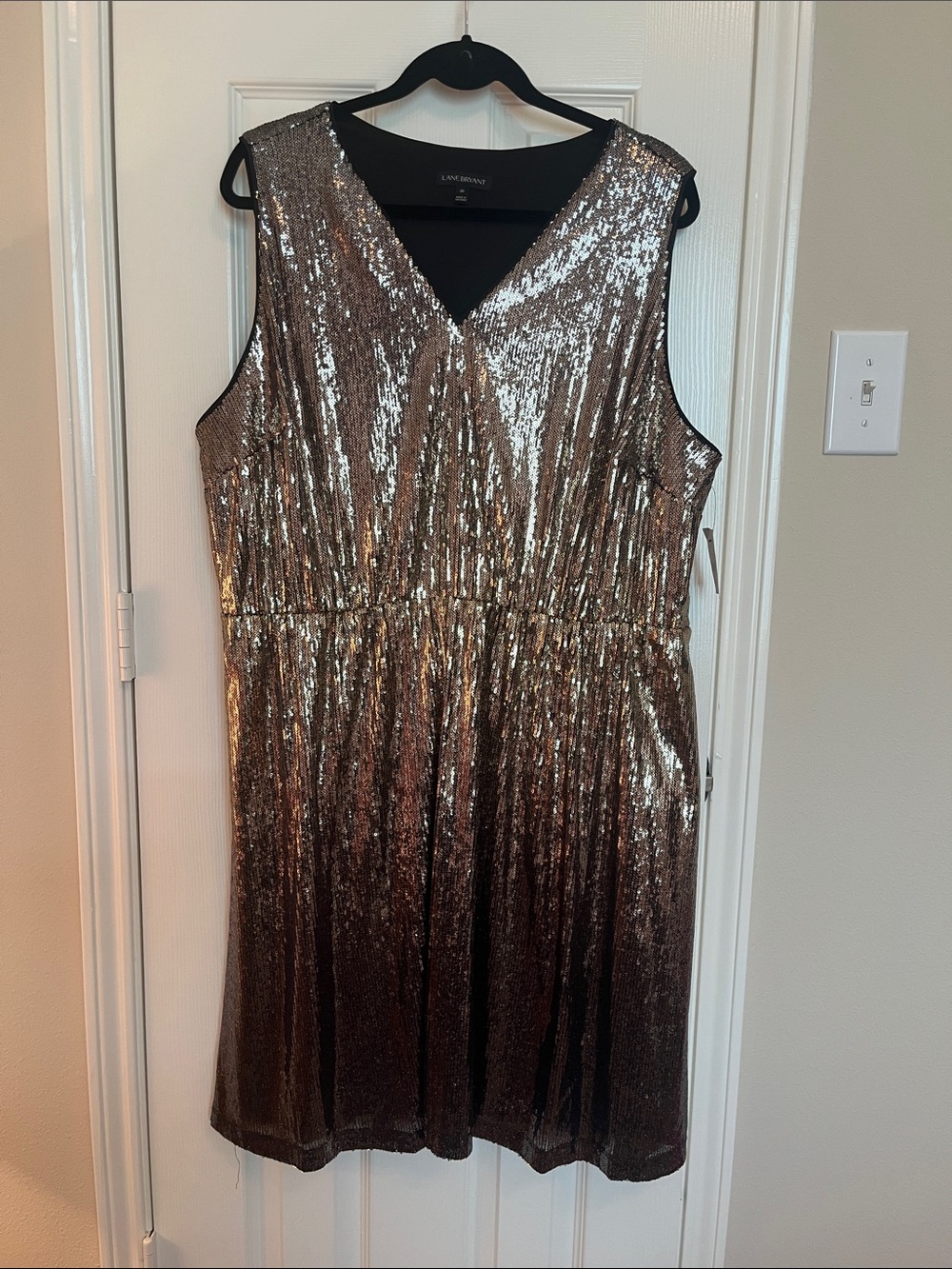 NWT Lane Bryant Gold Ombré Sequin Dress